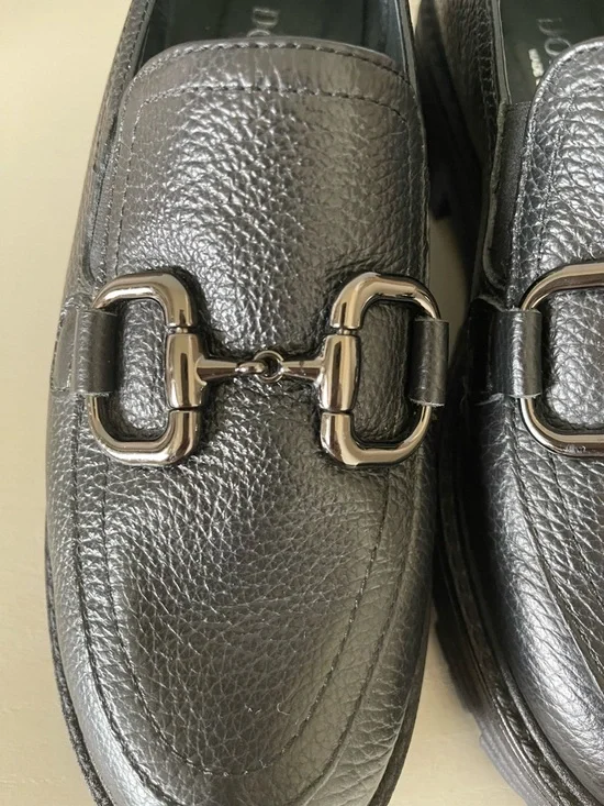 New Domino Made In Italy Loafers With Buckle Detail Size 7 - Picture 5 of 8